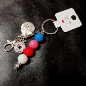 Colorful Beaded Keychain